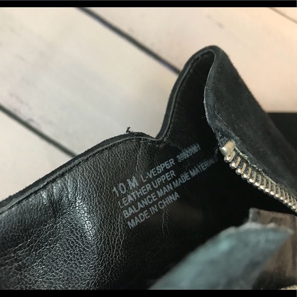 Black Franco Sarto Heels with Zipper - Picture 6 of 8